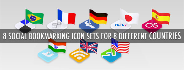 8 National Flag Icon Sets