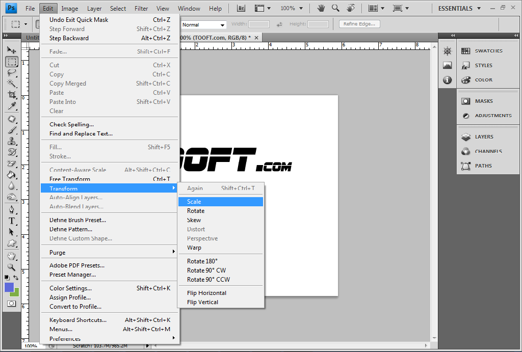 How To Scale An Image In Photoshop Templates Printable Free